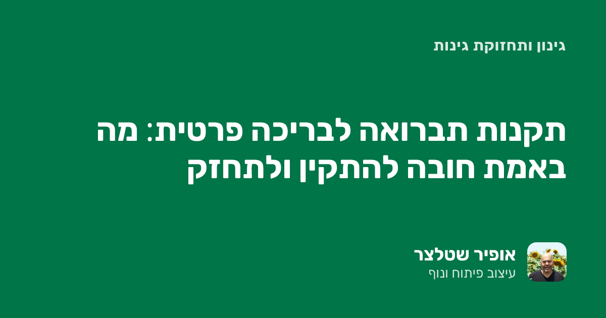 תקנות תברואה לבריכה פרטית: מה באמת חובה להתקין ולתחזק